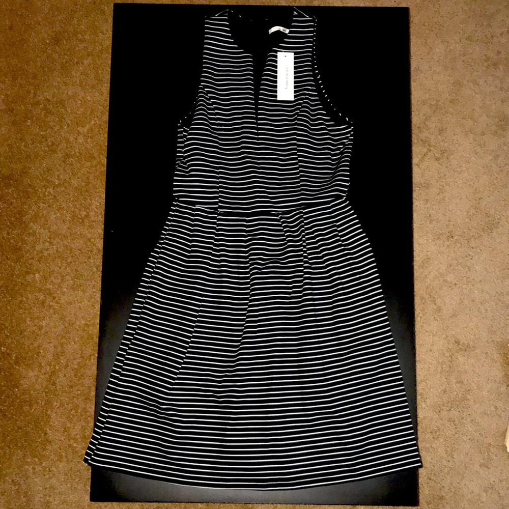 Francesca’s Black and white striped dress